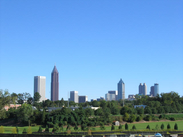 Atlanta skyline from Atlantic Station.