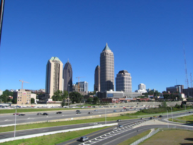 Midtown skyline from 17th St bridge.