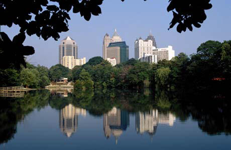 Midtown Skyline viewed from Piedmont Park